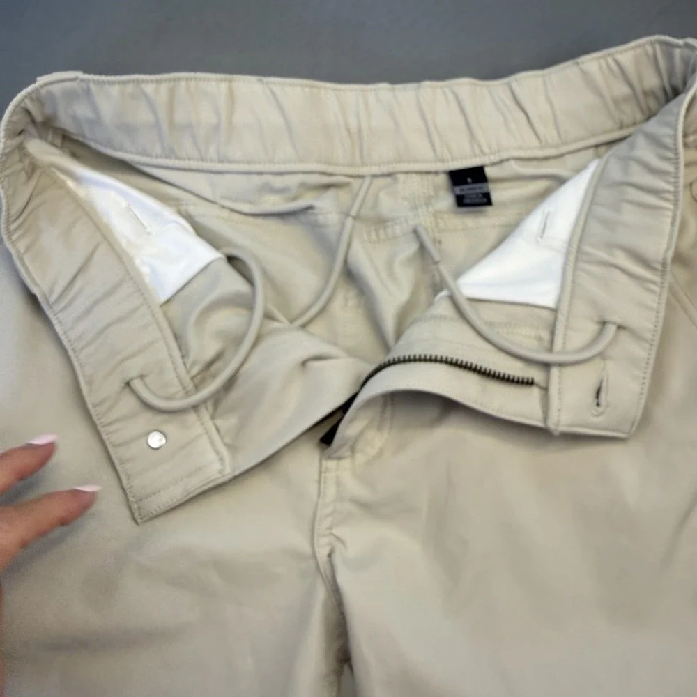 Carhartt Men's S Beige Solid Active Shorts Polyester/Elastane Stretch Pockets